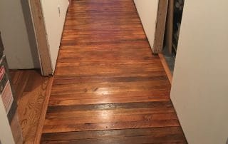 Old floors refinish and new stain